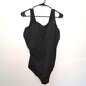 LANDS' END Black One Piece Swimsuit Size 18W